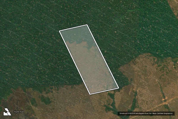 Imagem de satélite de Desmatamento em Lábrea - AM