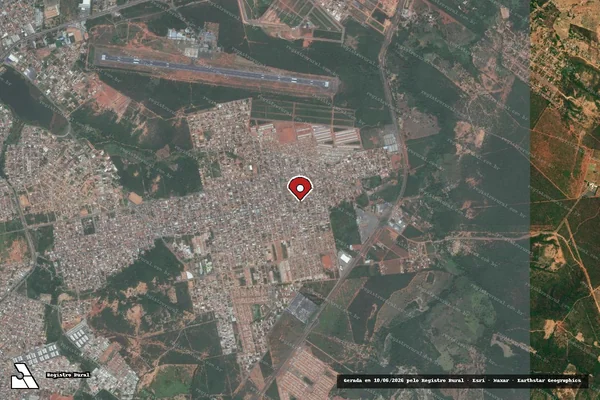 Imagem de satélite — Embargo IBAMA — Infração Ambiental - Montes Claros/MG