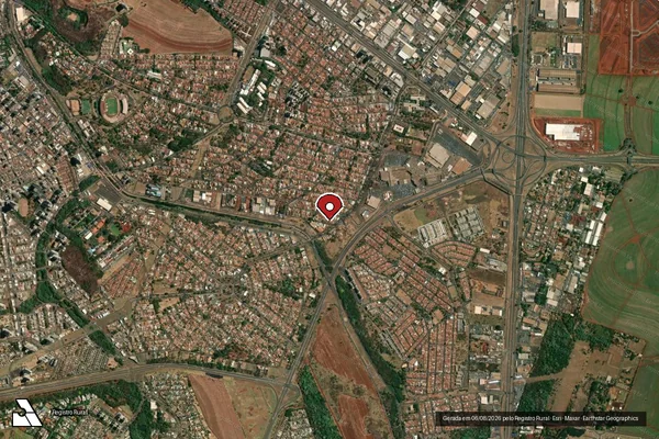 Imagem de satélite — Embargo IBAMA — Infração da Fauna - Ribeirão Preto/SP