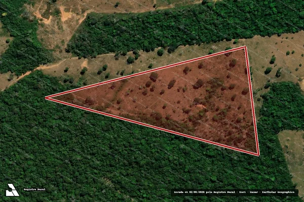 Imagem de satélite de Infração da Flora em Acrelândia - AC