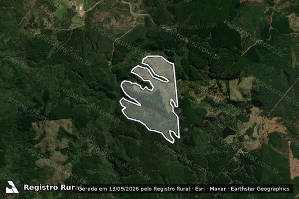 Imagem de satélite de Infração Ambiental em Bituruna - PR