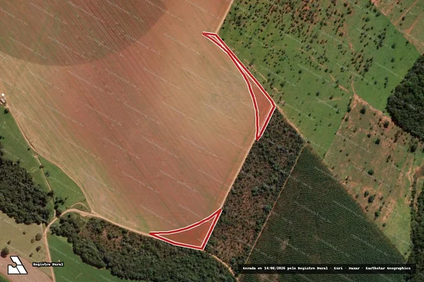 Imagem de satélite de Infração da Flora em Paracatu - MG