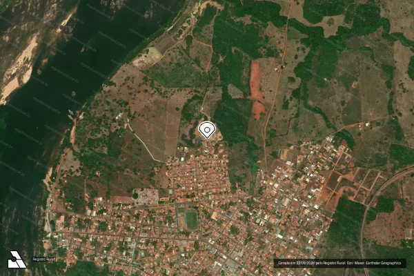Imagem de satélite — Embargo IBAMA — Infração Ambiental - Porto Franco/MA