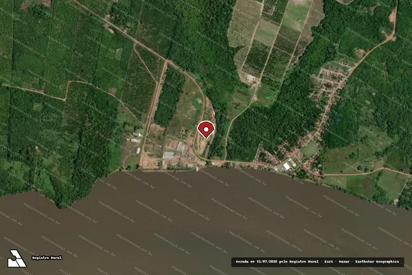 Imagem de satélite — Embargo IBAMA — Infração Ambiental — Inhangapi/PA