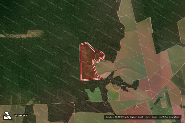 Imagem de satélite — Embargo IBAMA — Infração da Flora - Itanhangá/MT