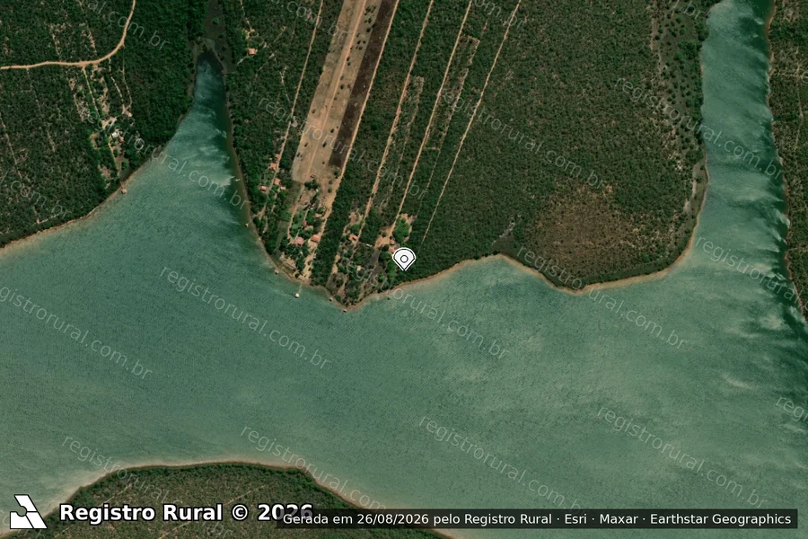 Imagem aérea do item A