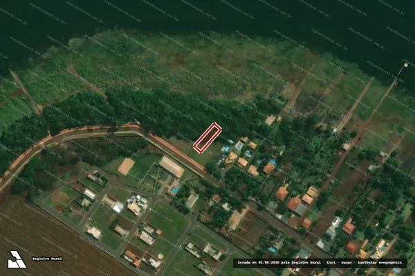 Imagem de satélite de Infração Ambiental em Alvorada do Sul - PR