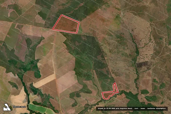 Imagem de satélite — Embargo Ambiental — Porto Nacional/TO