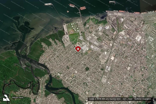 Imagem de satélite — Embargo Ambiental - Paranaguá/PR