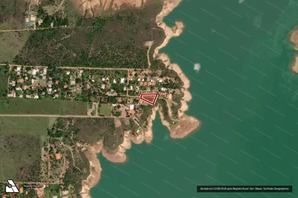 Imagem de satélite de Infração Ambiental em Cristalina - GO