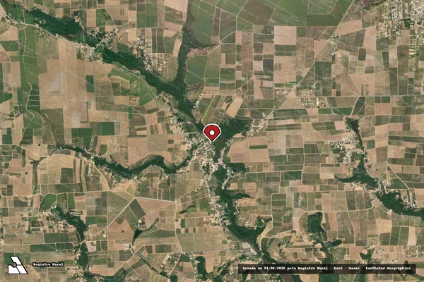 Imagem de satélite de Infração da Fauna em Marataízes - ES (marcador da localização)