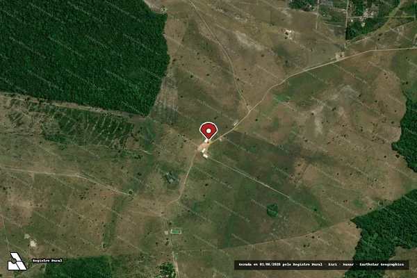 Imagem de satélite — Embargo IBAMA — Infração Ambiental - Marabá/PA