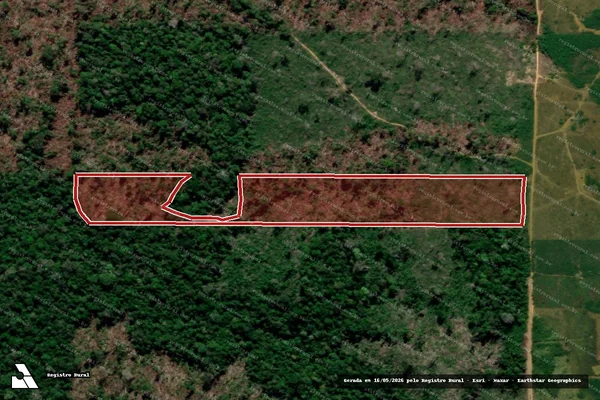 Imagem de satélite de Infração Ambiental em Machadinho D'Oeste - RO