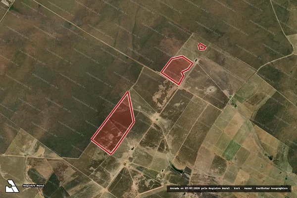 Imagem de satélite — Embargo IBAMA — Infração da Flora — Santa Rita de Cássia/BA