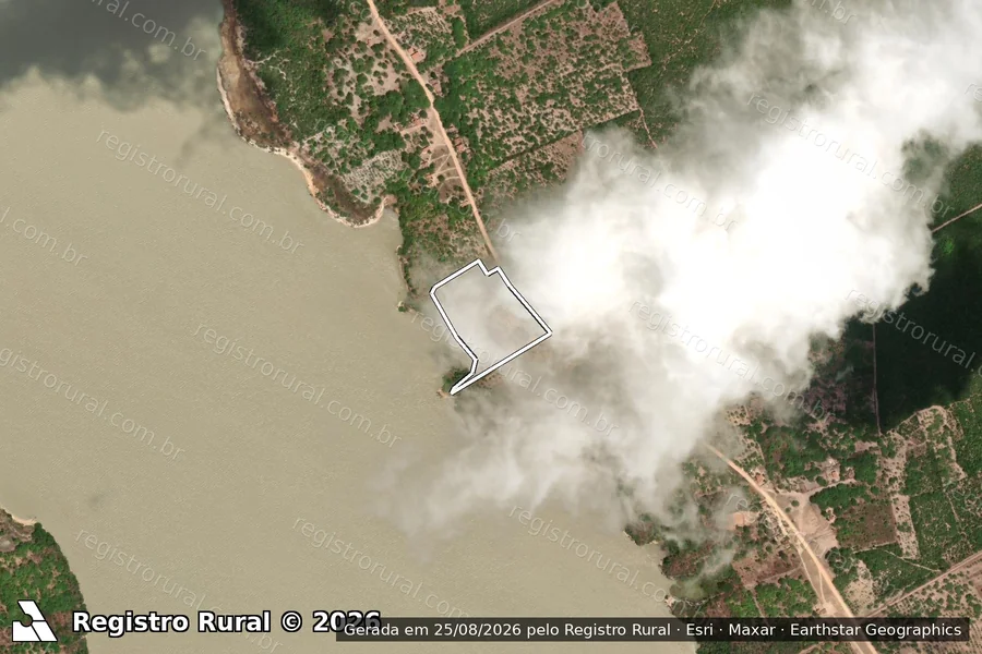 Imagem aérea do item A