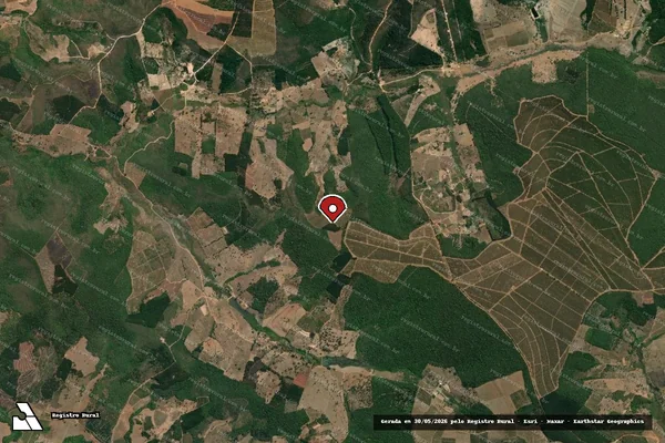Imagem de satélite — Embargo IBAMA — Infração da Flora — Angelândia/MG
