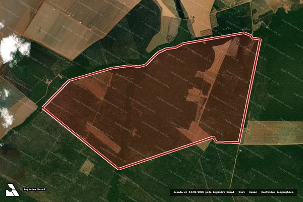Imagem de satélite de Infração da Flora em União do Sul - MT