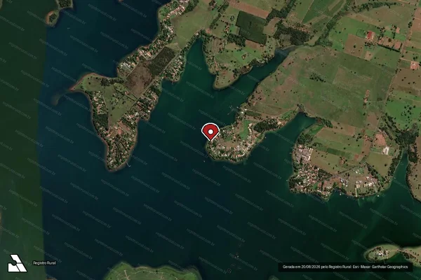 Imagem de satélite — Embargo IBAMA — Infração da Flora - Santa Fé do Sul/SP