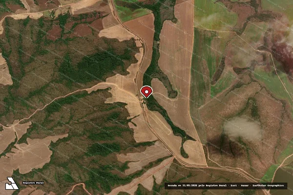 Imagem de satélite — Embargo IBAMA — Infração Ambiental - Paranatinga/MT
