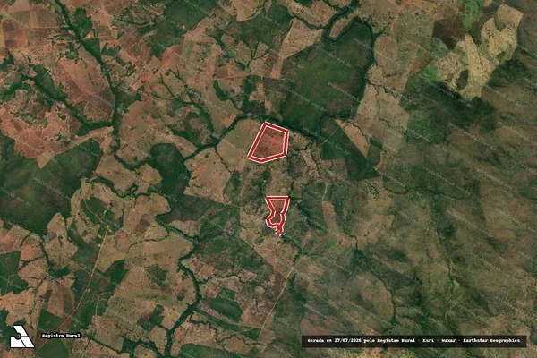 Imagem de satélite de Infração da Flora em Minaçu - GO