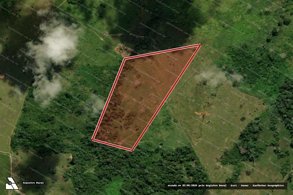 Imagem de satélite de Infração da Flora em Xapuri - AC