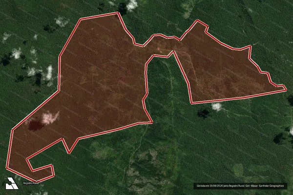 Imagem de satélite de Infração da Flora em Altamira - PA