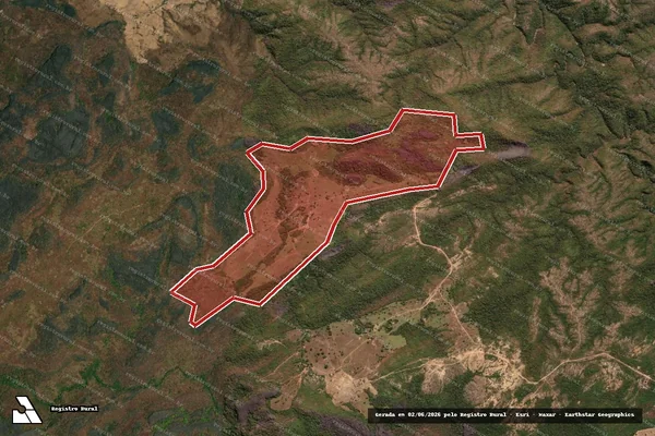 Imagem de satélite — Embargo IBAMA — Infração da Flora — Combinado/TO