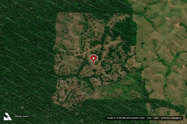 Imagem de satélite — Embargo IBAMA — Infração da Flora — Cruzeiro do Sul/AC