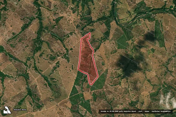 Imagem de satélite de Infração da Flora em Uirapuru - GO
