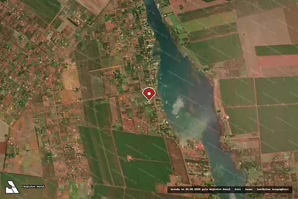 Imagem de satélite de Infração de Licenciamento(Não Classificada-Móvel) em Planaltina - GO (marcador da localização)