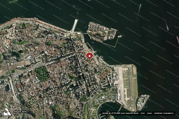 Imagem de satélite — Embargo IBAMA — Infração da Fauna - Rio de Janeiro/RJ