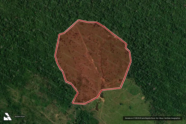 Imagem de satélite de Infração da Flora em Porto Velho - RO