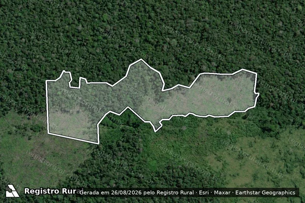 Imagem de satélite de Infração Ambiental em Humaitá - AM