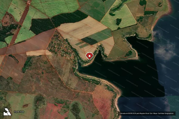 Imagem de satélite — Embargo IBAMA — Infração da Flora - Itumbiara/GO