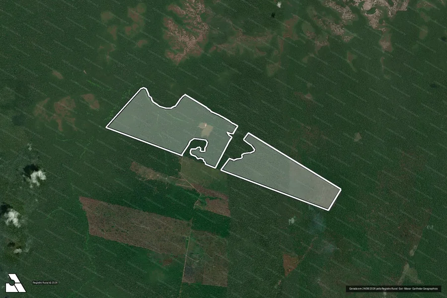 Imagem aérea do item A