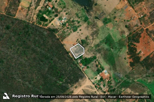 Imagem de satélite de Infração Ambiental em Princesa Isabel - PB