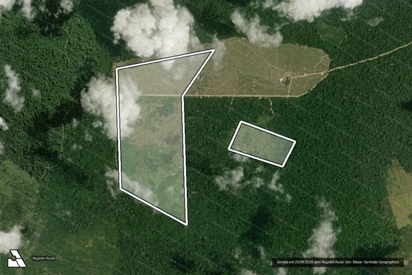 Imagem de satélite de Infração Ambiental em Brasil Novo - PA