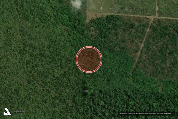 Imagem de satélite de Infração Ambiental em Apuí - AM