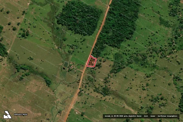 Imagem de satélite — Embargo IBAMA — Infração Ambiental - Ji-Paraná/RO