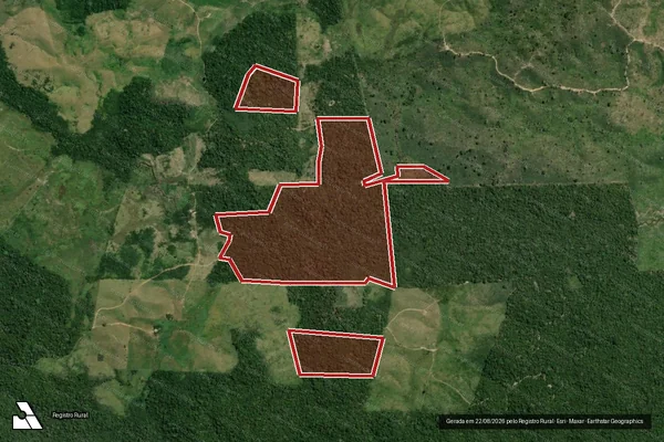 Imagem de satélite de Infração Ambiental em Pacajá - PA