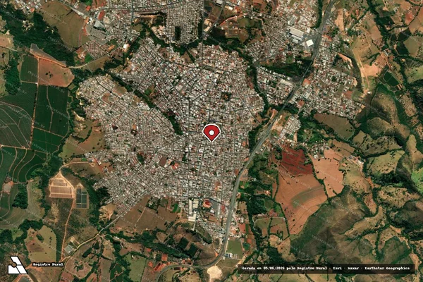 Imagem de satélite — Embargo IBAMA — Infração da Fauna — Piumhi/MG