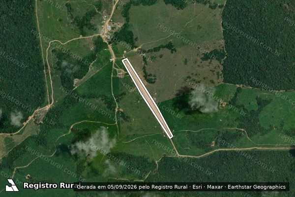 Imagem de satélite de Infração de Licenciamento(Não Classificada-Móvel) em Iracema - RR