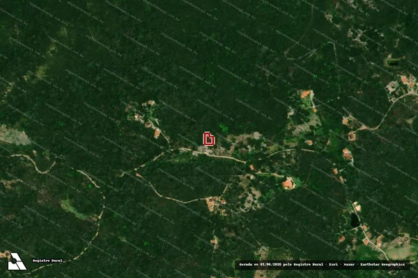 Imagem de satélite de Infração Ambiental em Guaramiranga - CE