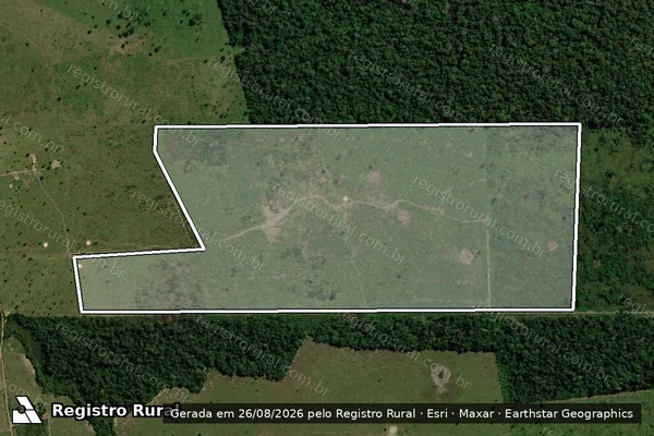 Imagem de satélite de Infração da Flora em Candeias do Jamari - RO