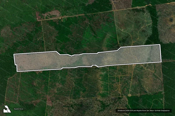 Imagem de satélite de Infração da Flora em Lábrea - AM