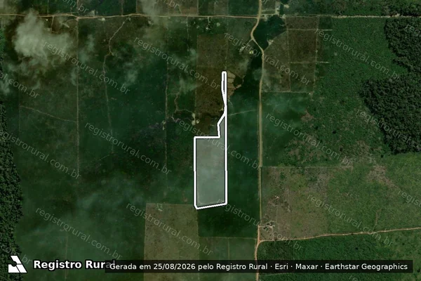 Imagem de satélite de Infração Ambiental em Candeias do Jamari - RO