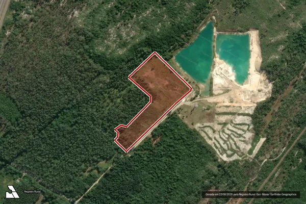 Imagem de satélite de Infração Ambiental em Laguna - SC