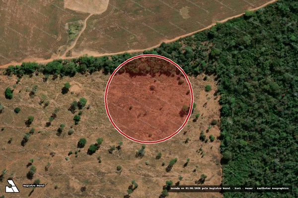 Imagem de satélite de Desmatamento em Urutaí - GO