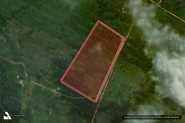 Imagem de satélite — Embargo IBAMA — Infração da Flora - Porto Acre/AC