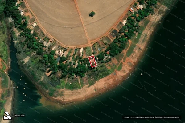 Imagem de satélite — Embargo IBAMA — Infração da Flora - Itumbiara/GO